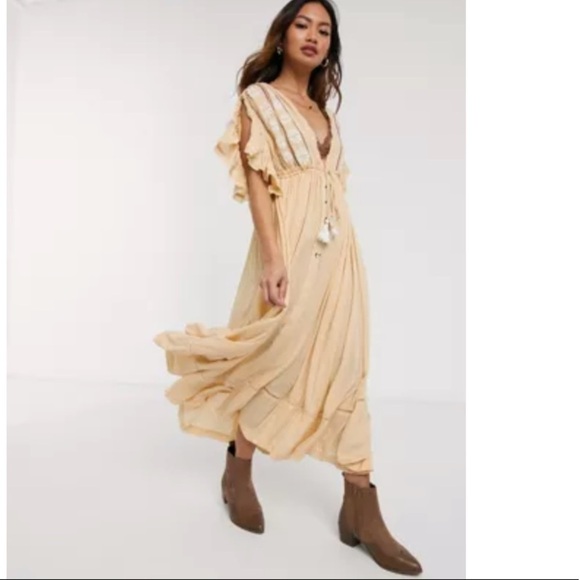 Free People Will Wait For You Midi Dress - Picture 6 of 15
